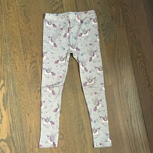 Capelli of New York Gray and Pink Unicorn Leggings